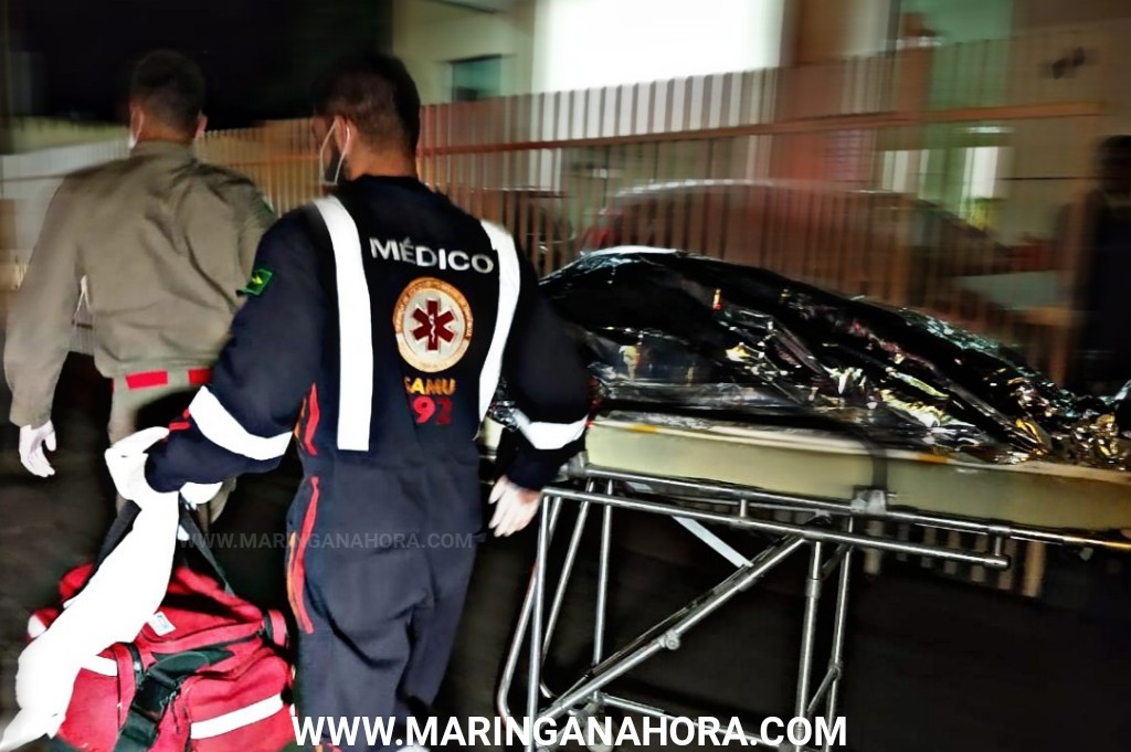 foto de Jovens são atacados com garrafa quebrada, após briga por fila em caixa de bar em Maringá