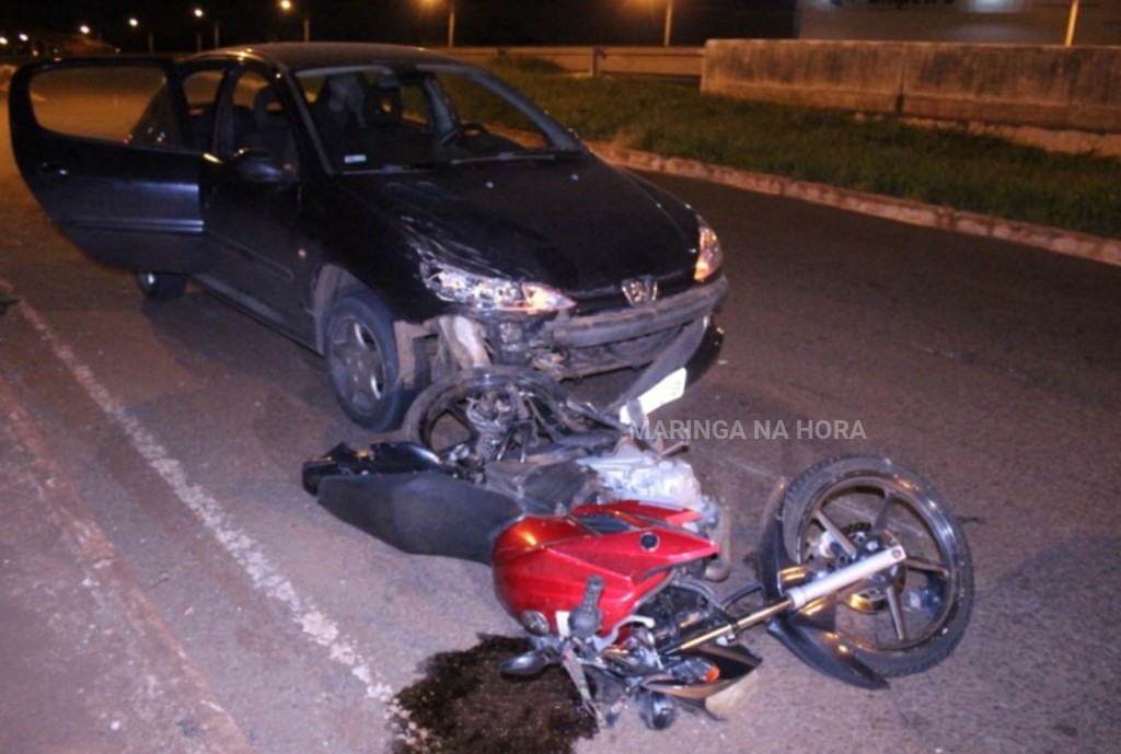 foto de Motorista bêbado, atropela casal de motociclista e arrasta moto por mais de 2 km em Maringá