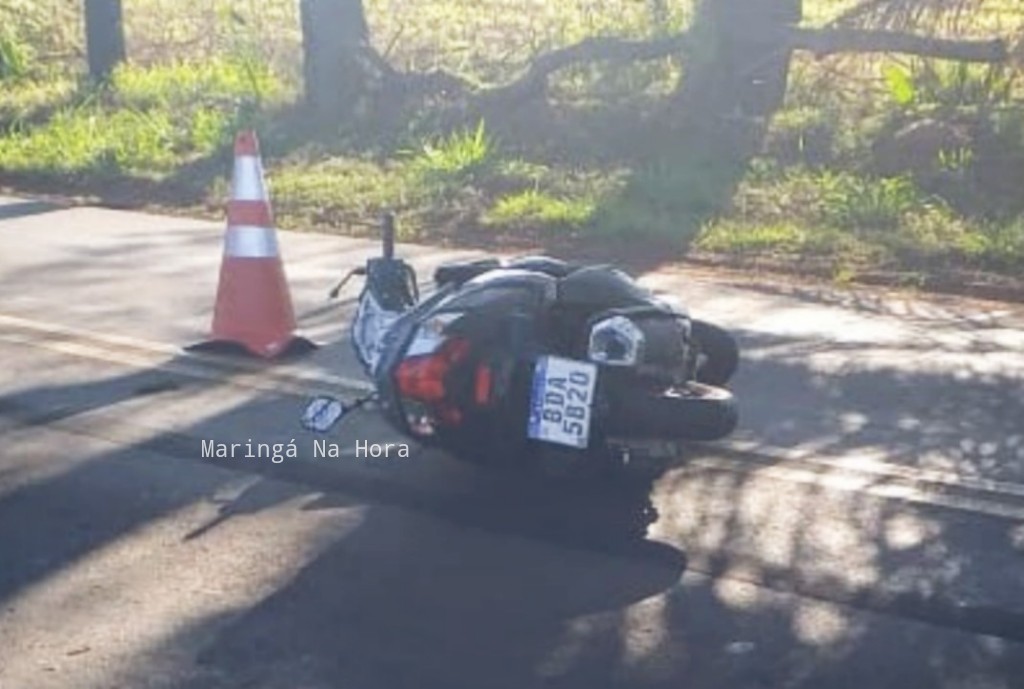 foto de Óbito – queda de moto seguida de atropelamento fatal na região de Maringá