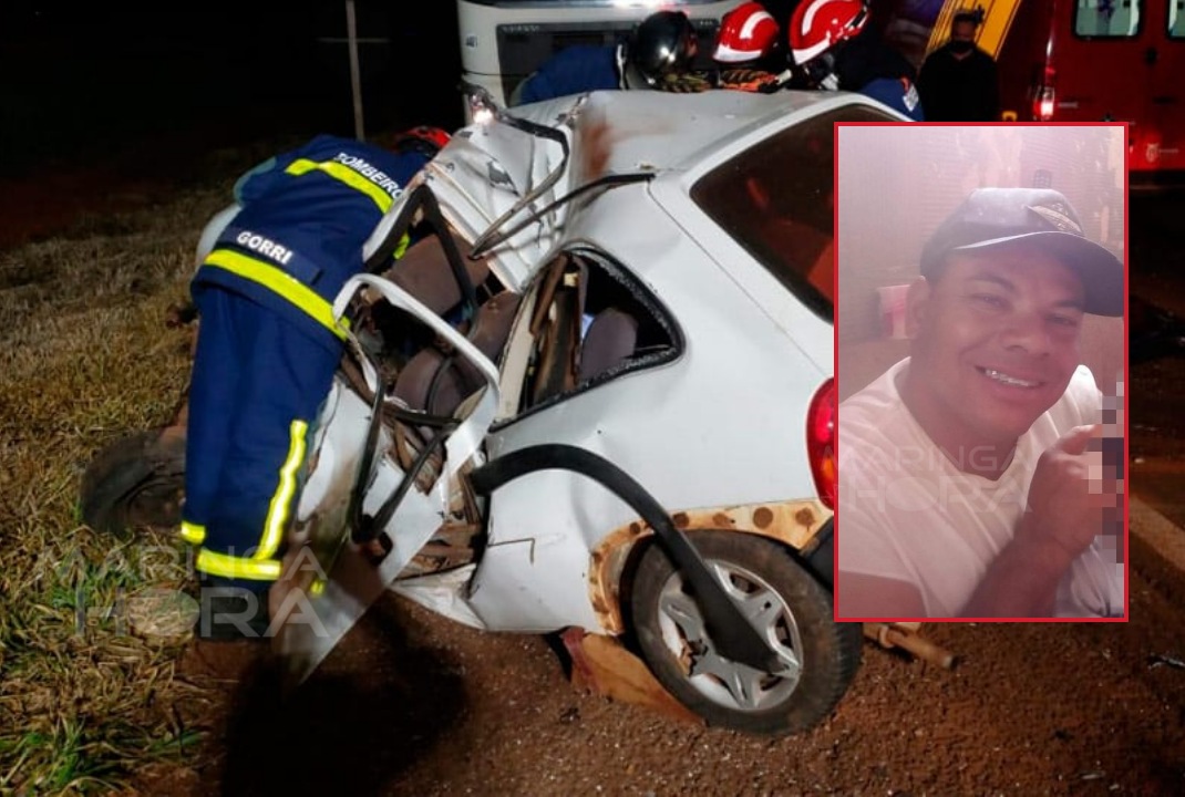 foto de Batida frontal entre carro e carreta mata homem na região