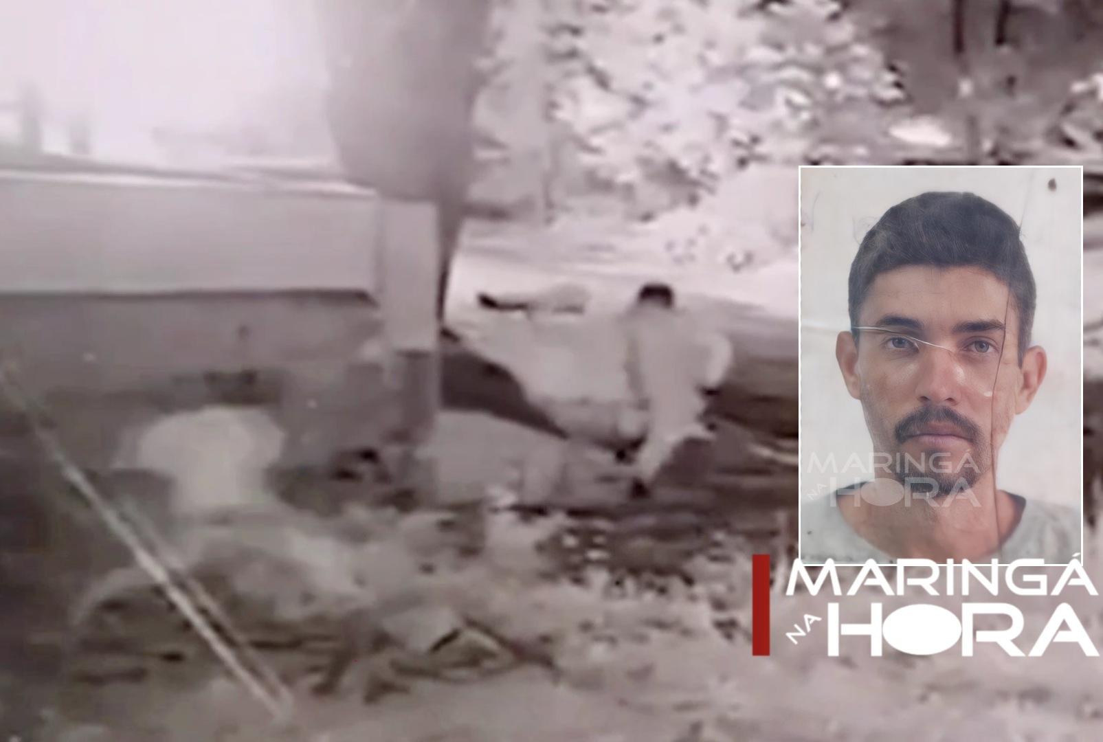 foto de Imagens mostram momento exato em que criminosos chegam e invadem residência para matar homem com diversos disparos