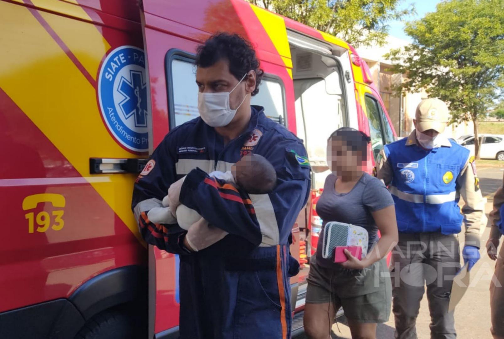 foto de Bebê se afoga e é salvo pelos socorristas do Samu e Corpo de Bombeiros em Maringá