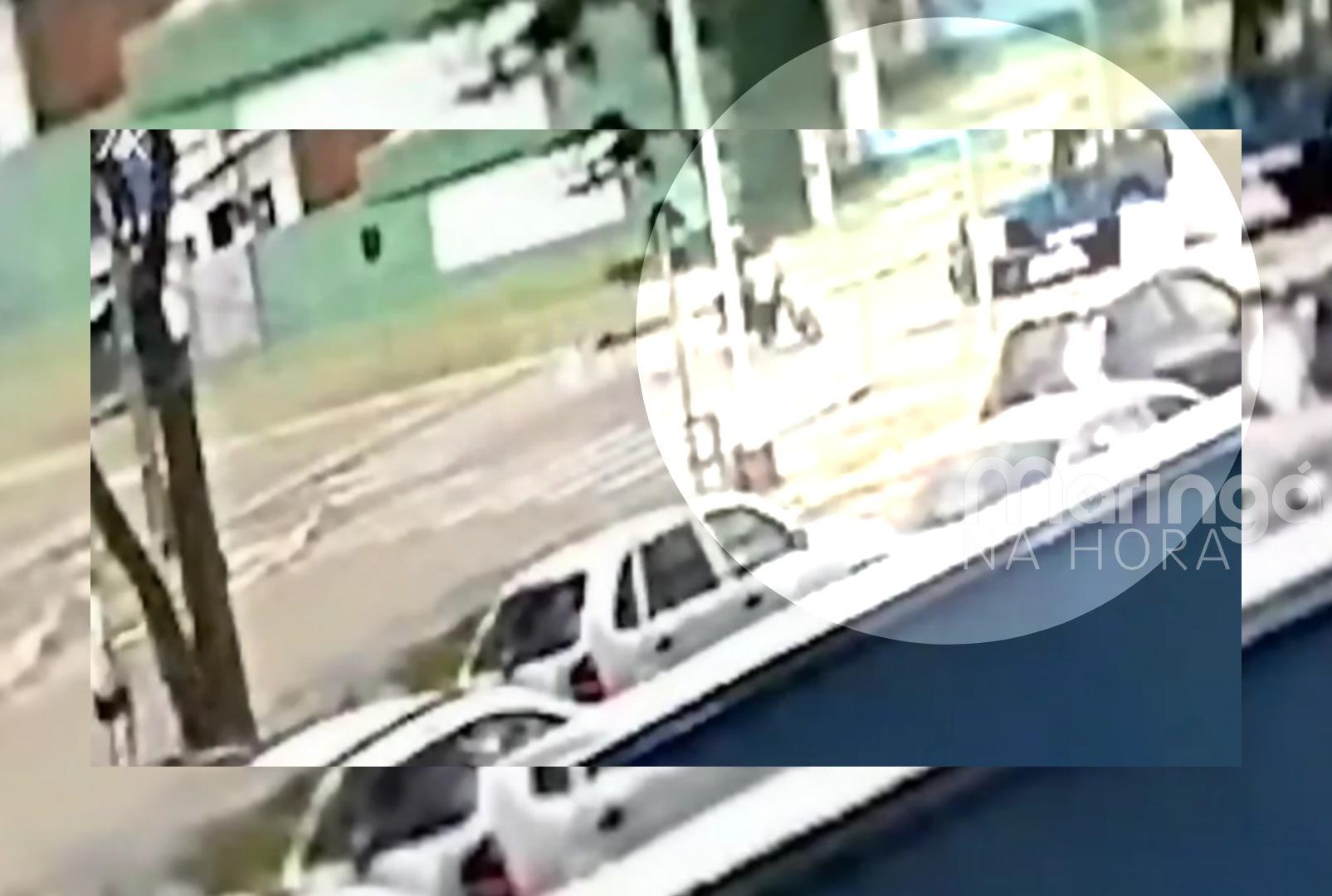 foto de Vídeo mostra momento que motociclista morre em Maringá