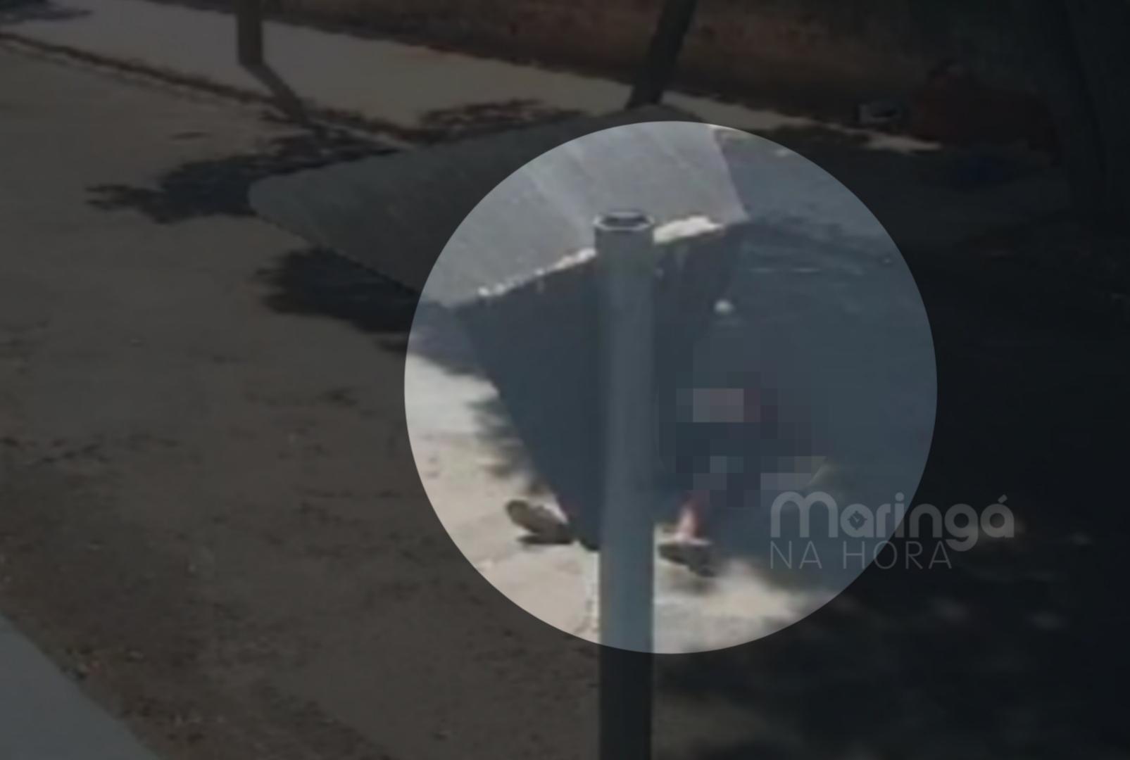 foto de Vídeo mostra cena impressionante do momento em que homem morre ao ser atropelado em Paiçandu