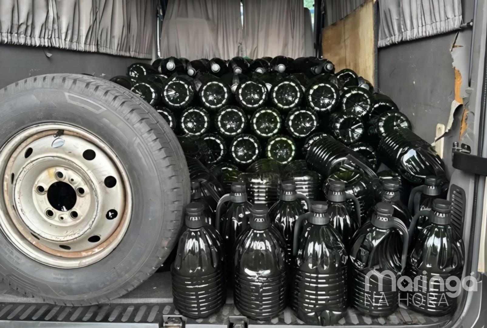 foto de Morador de Maringá é preso com 2,3 mil litros de azeite contrabandeado avaliados em R$ 82 mil