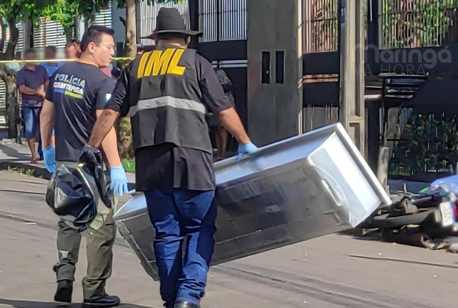 foto de Jovem em moto é executado com vários tiros