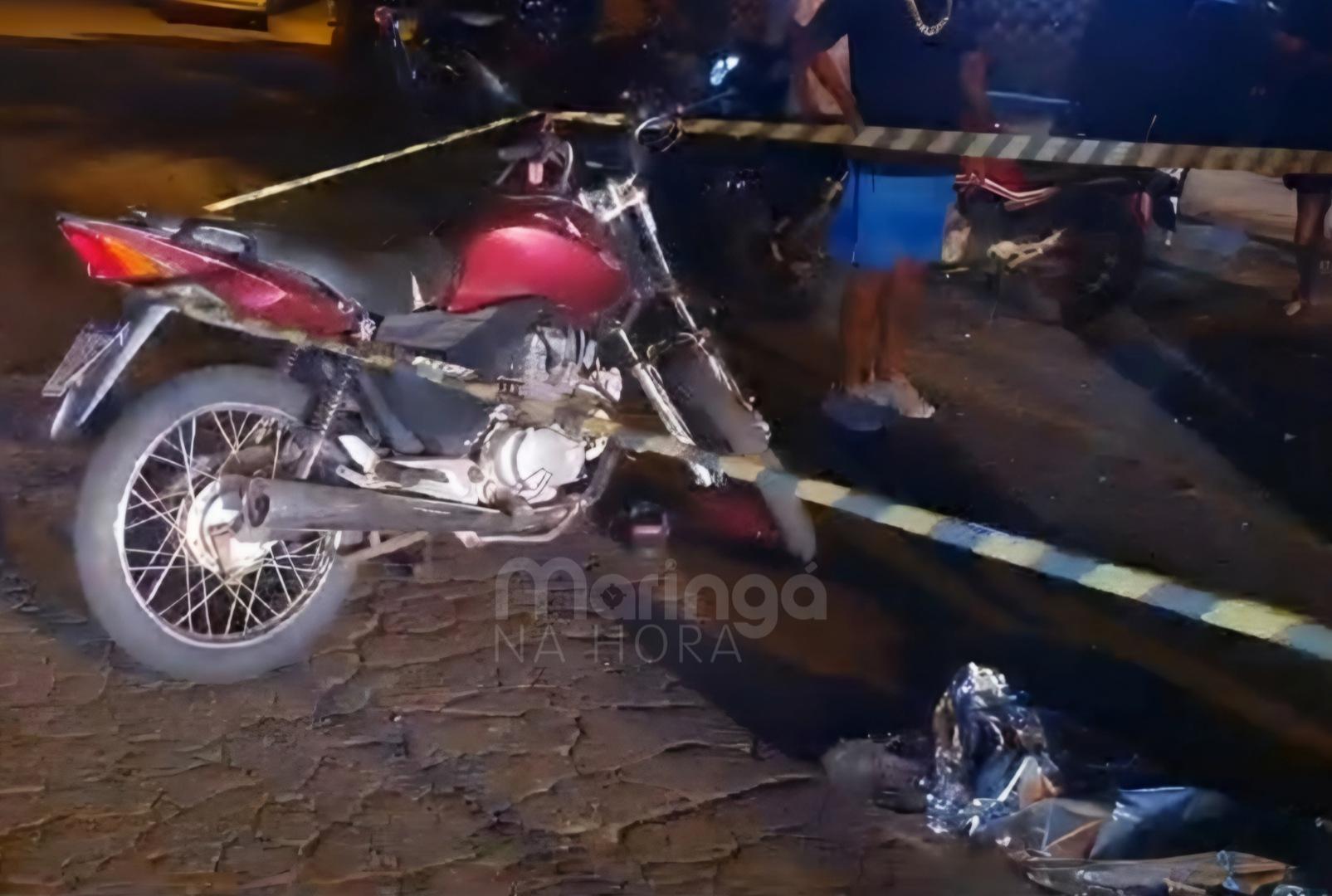 foto de Motociclista morre após bater contra caçamba de entulho em Maringá