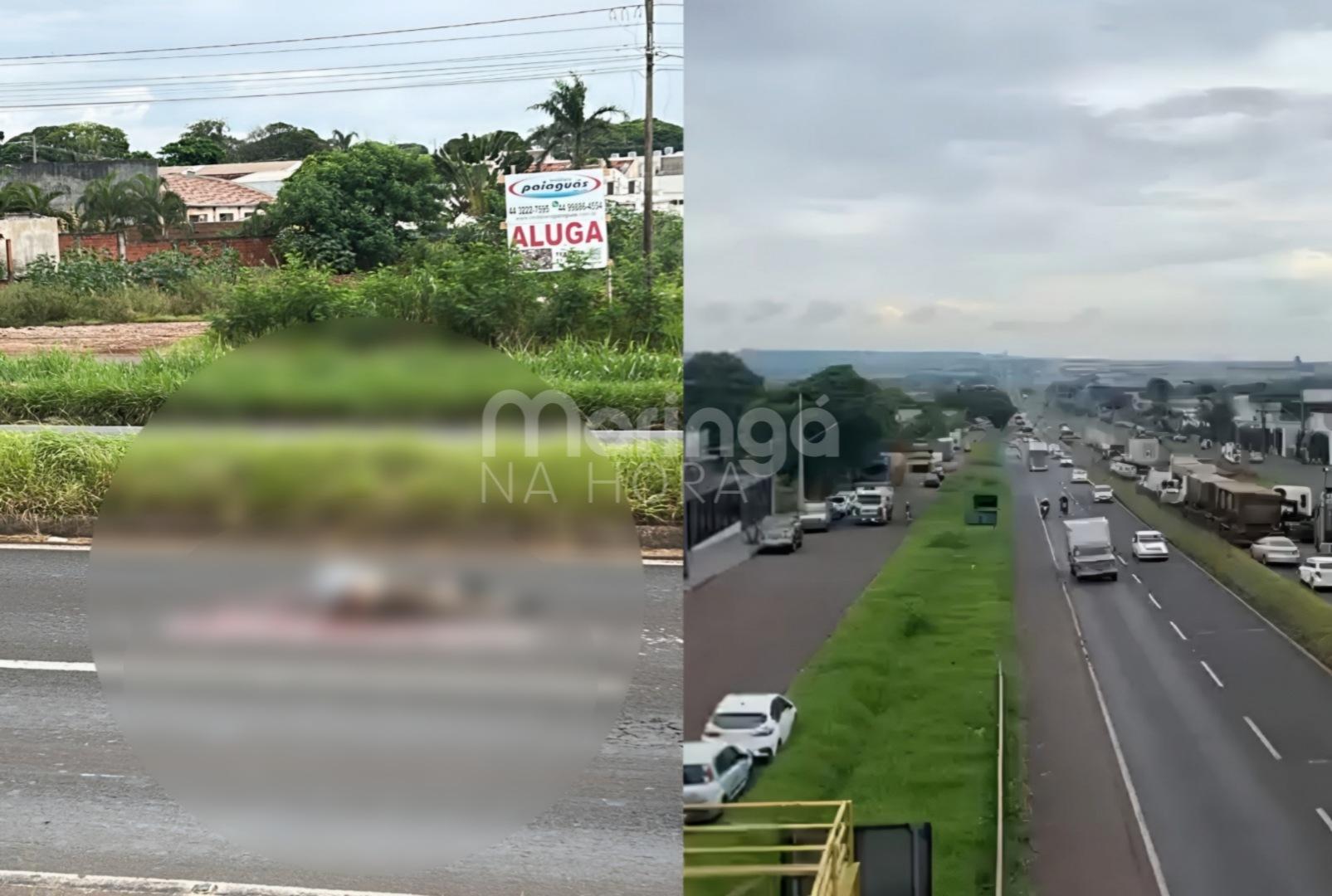 foto de Homem morre atropelado por carreta na BR-376 em Sarandi