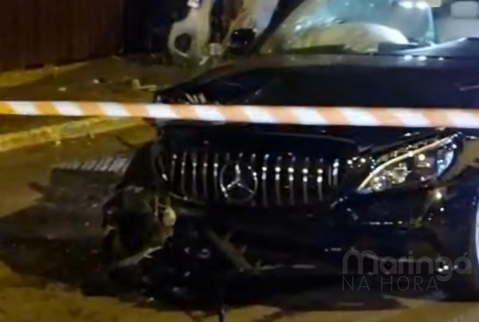 Adolescente dirigindo carro provoca gravíssimo acidente no centro de Maringá