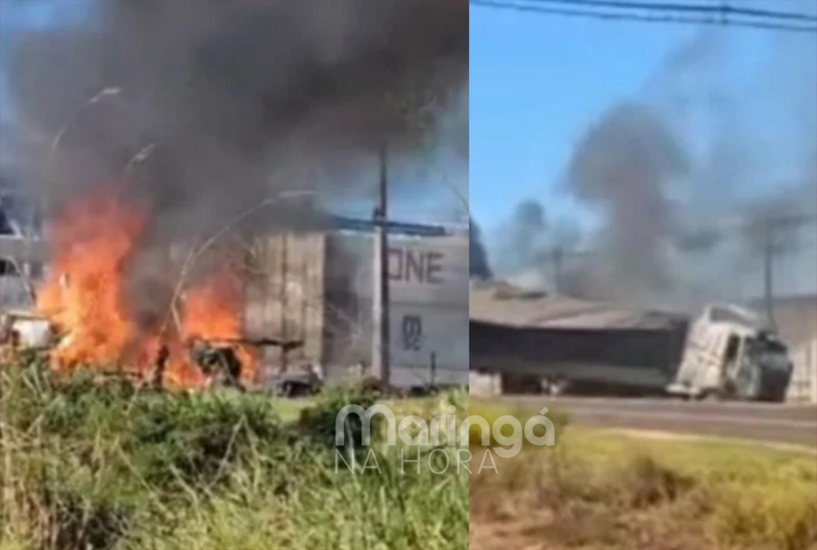 Homem morre após violenta colisão com carreta no Paraná