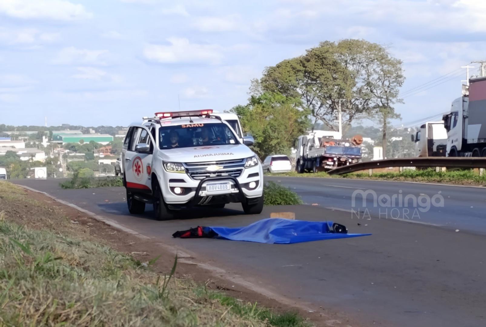 Homem morre atropelado na BR-376 em Maringá