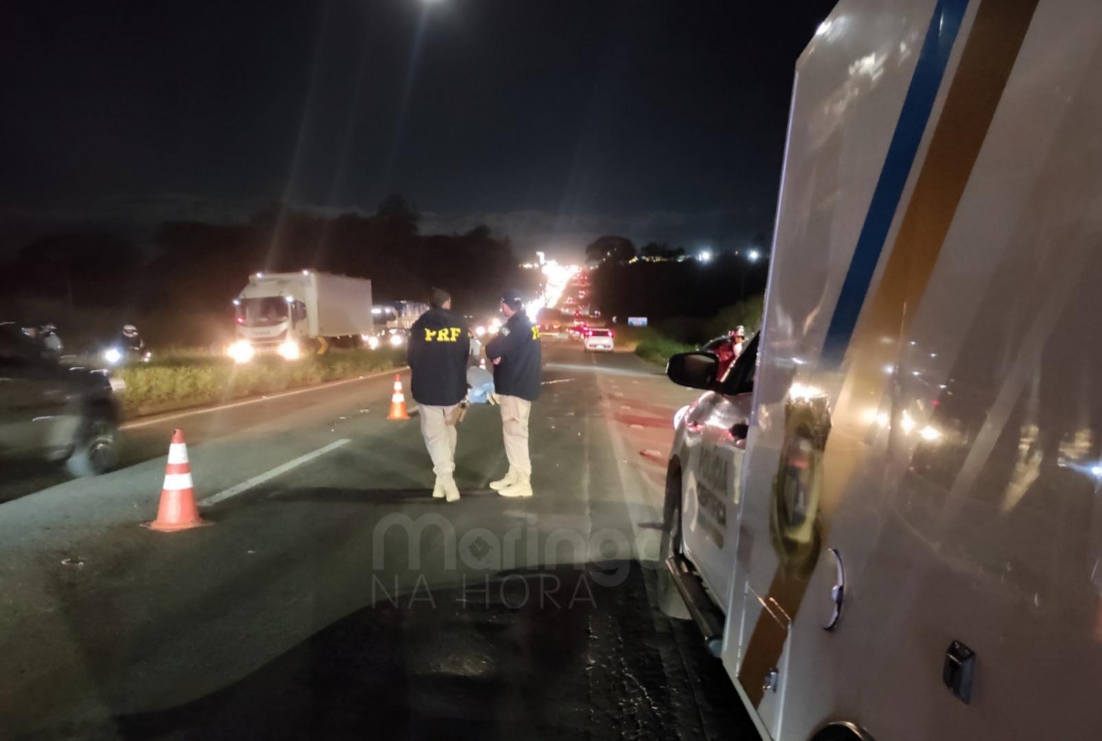 foto de Jovem morre em acidente entre moto e carreta na BR-376, em Sarandi