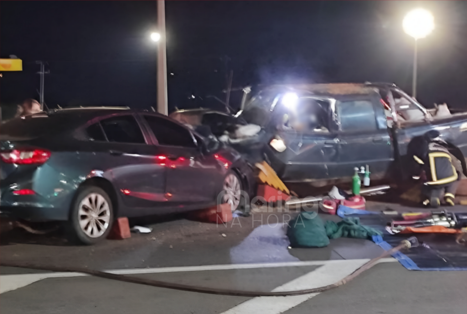 foto de Colisão entre carro e caminhonete na BR-376 deixa um morto e um ferido grave