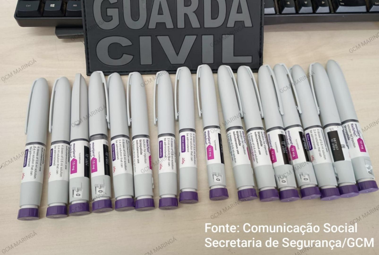 foto de Hóspede é conduzido à PF em Maringá suspeito de contrabando de canetas do medicamento Mounjaro