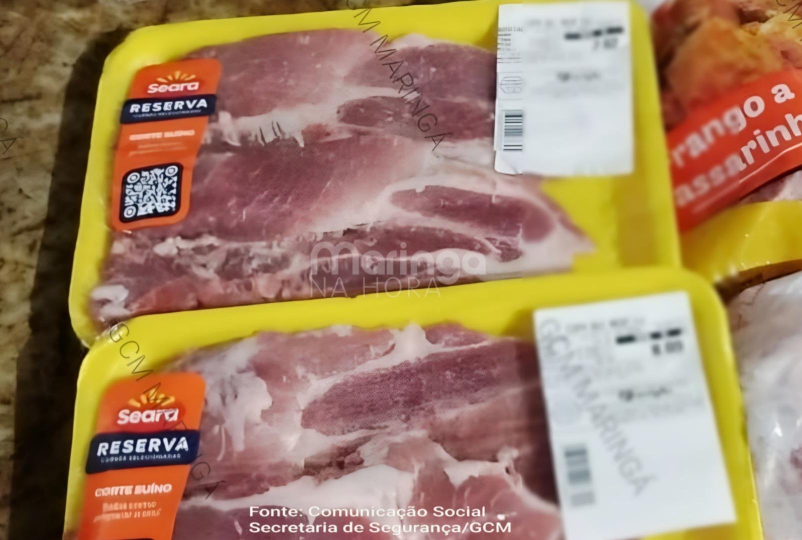 foto de Reincidente da carne: homem furta pela 3ª vez no mesmo mercado e vai parar na delegacia em Maringá