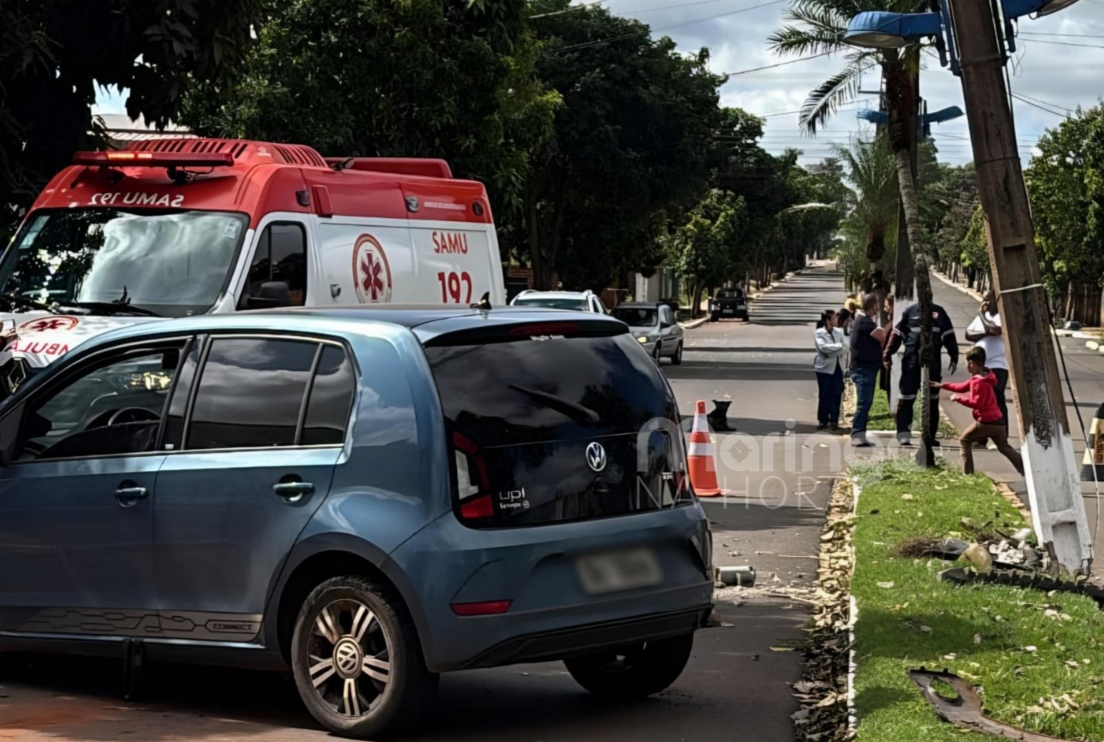 foto de Homem morre ao colidir carro contra poste na região de Maringá