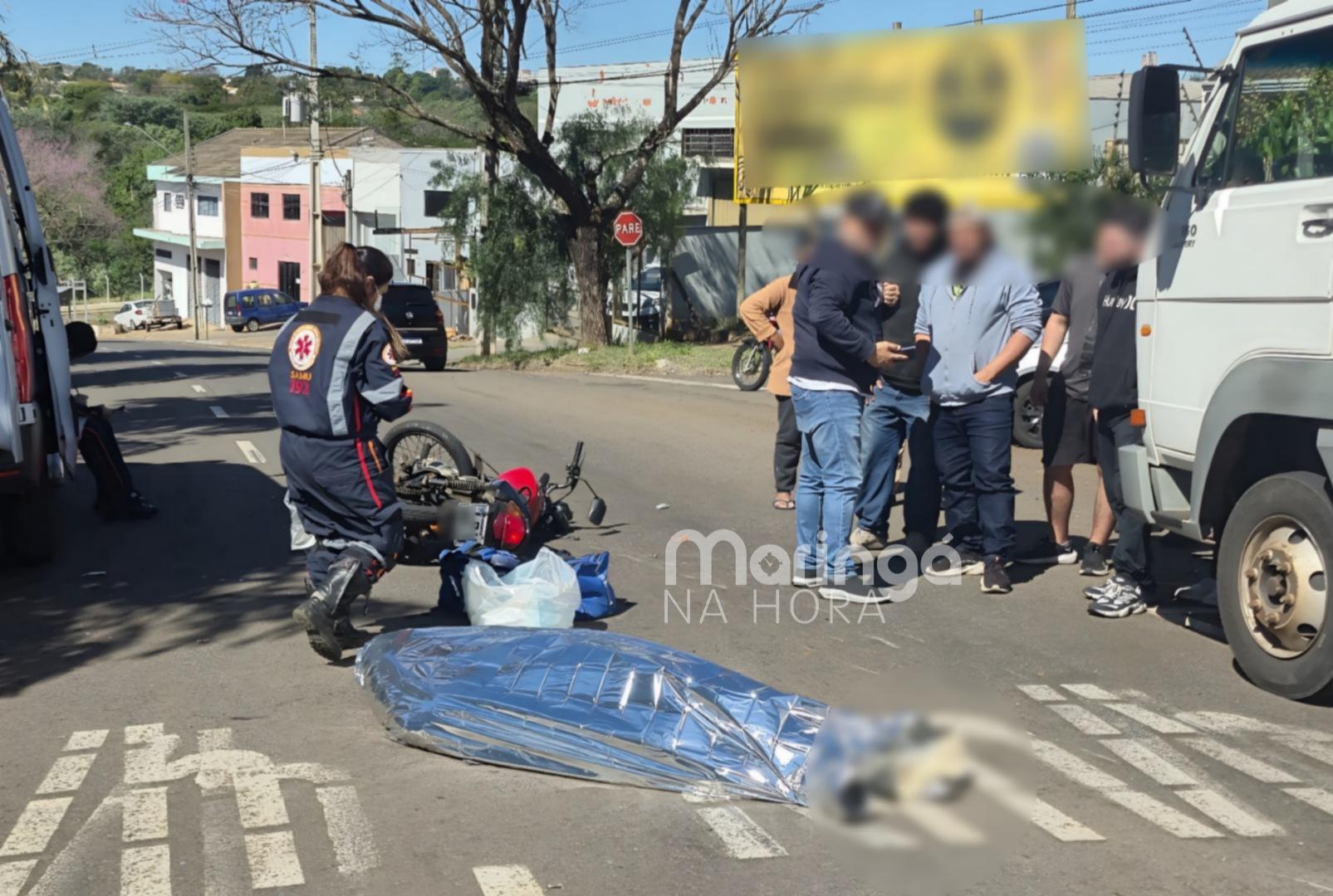 foto de Jovem morre após colisão entre moto e caminhão em Maringá