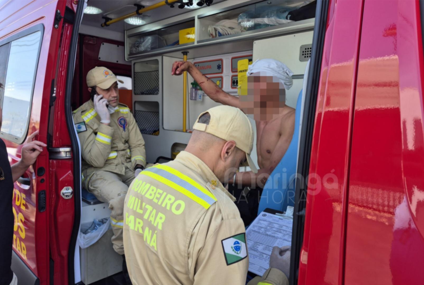 foto de Confusão no trânsito acaba com jovem agredido a pauladas em Maringá; veja vídeo