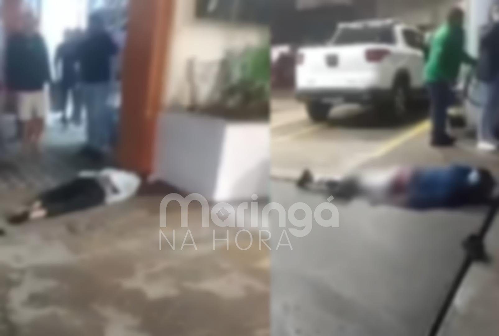 foto de Câmera registra grave acidente com duas pessoas em moto durante a noite