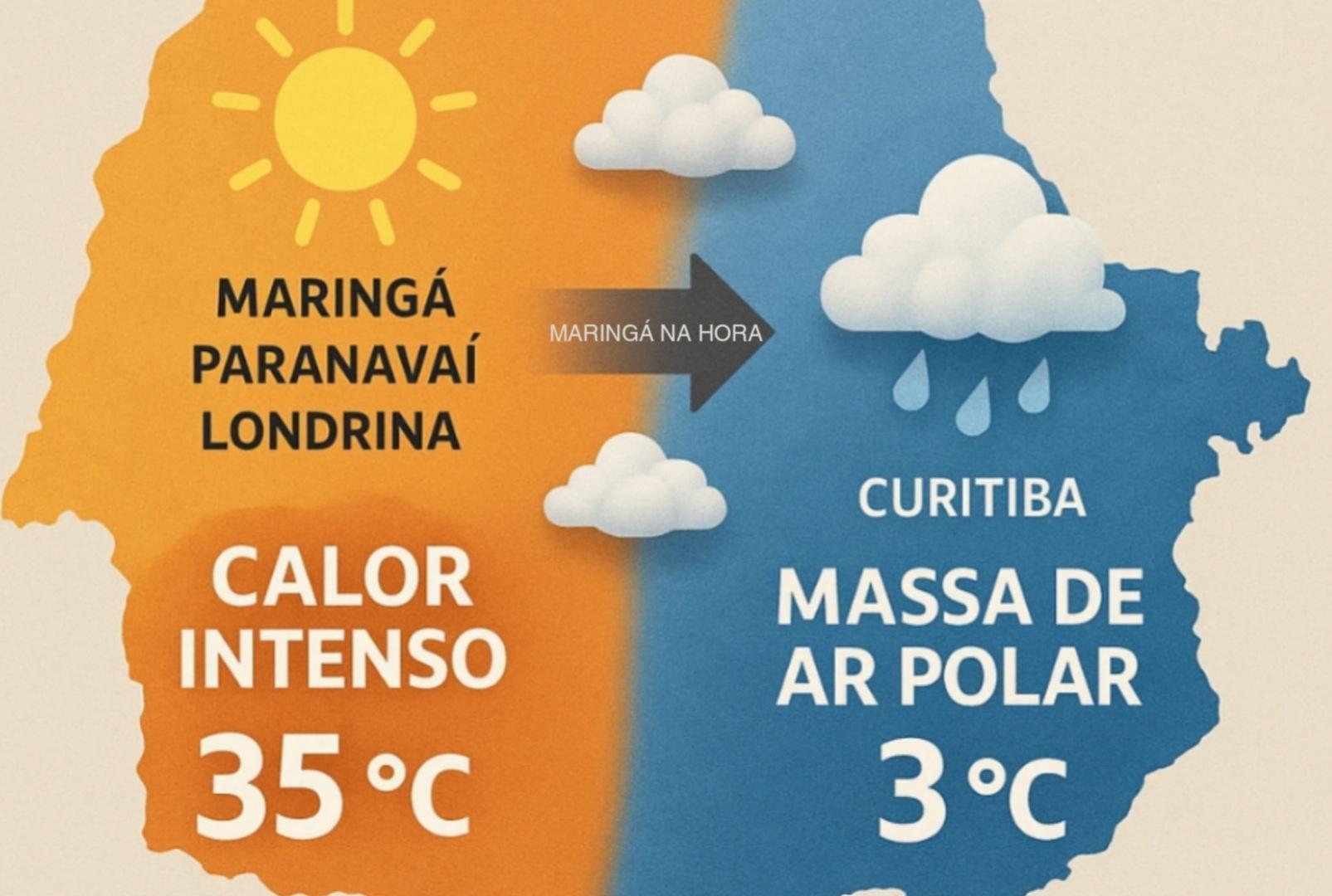 foto de Paraná deve ter virada no clima: de 35°C para 3°C em poucos dias