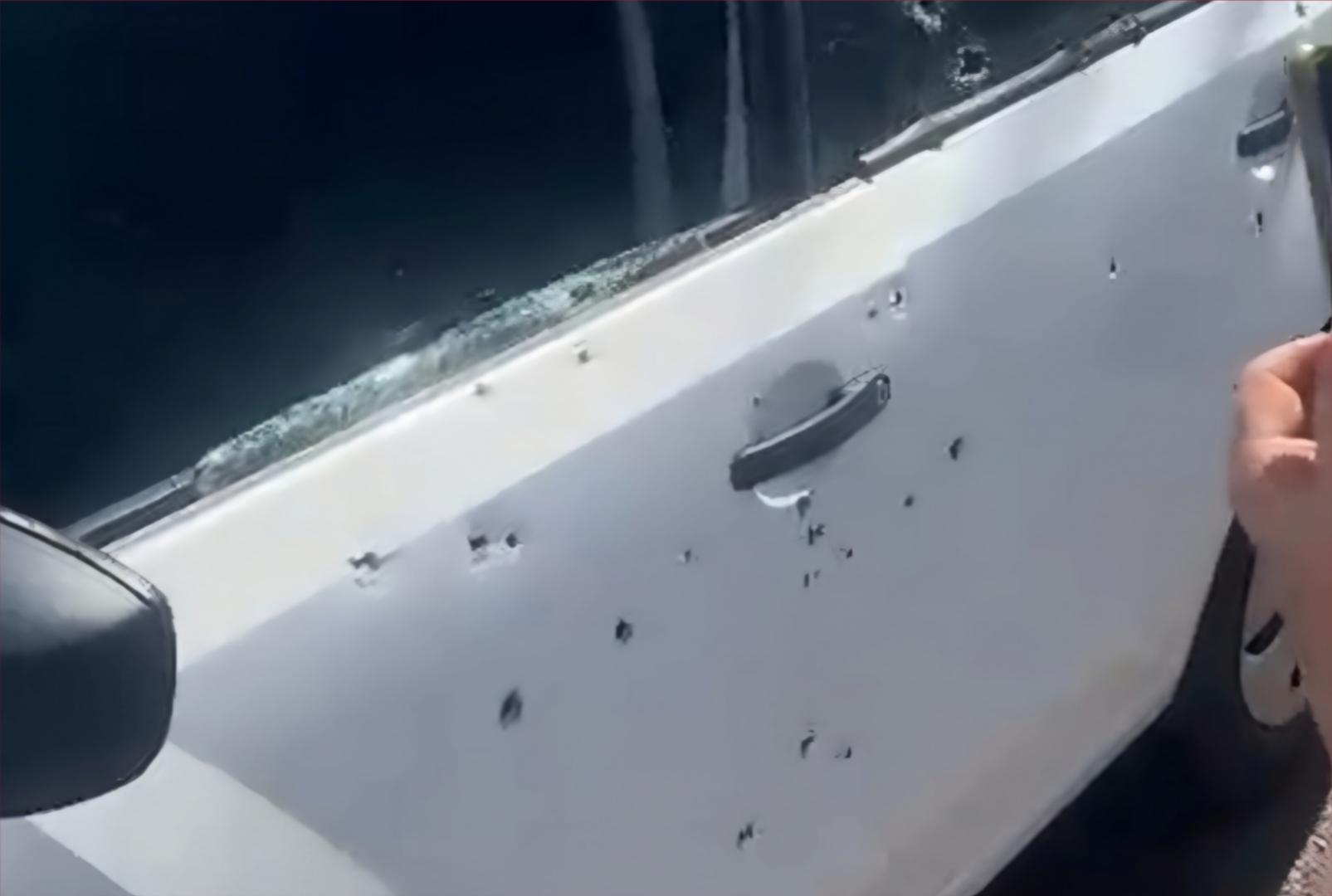 foto de Homem é executado a tiros dentro de carro crivado de balas no Jardim Real, em Maringá