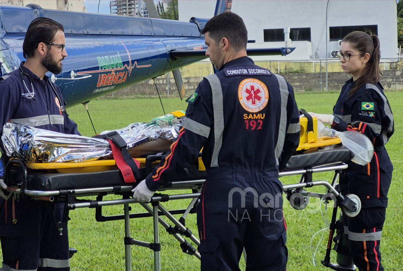 foto de Idoso bate a cabeça em queda de patinete e é entubado no local