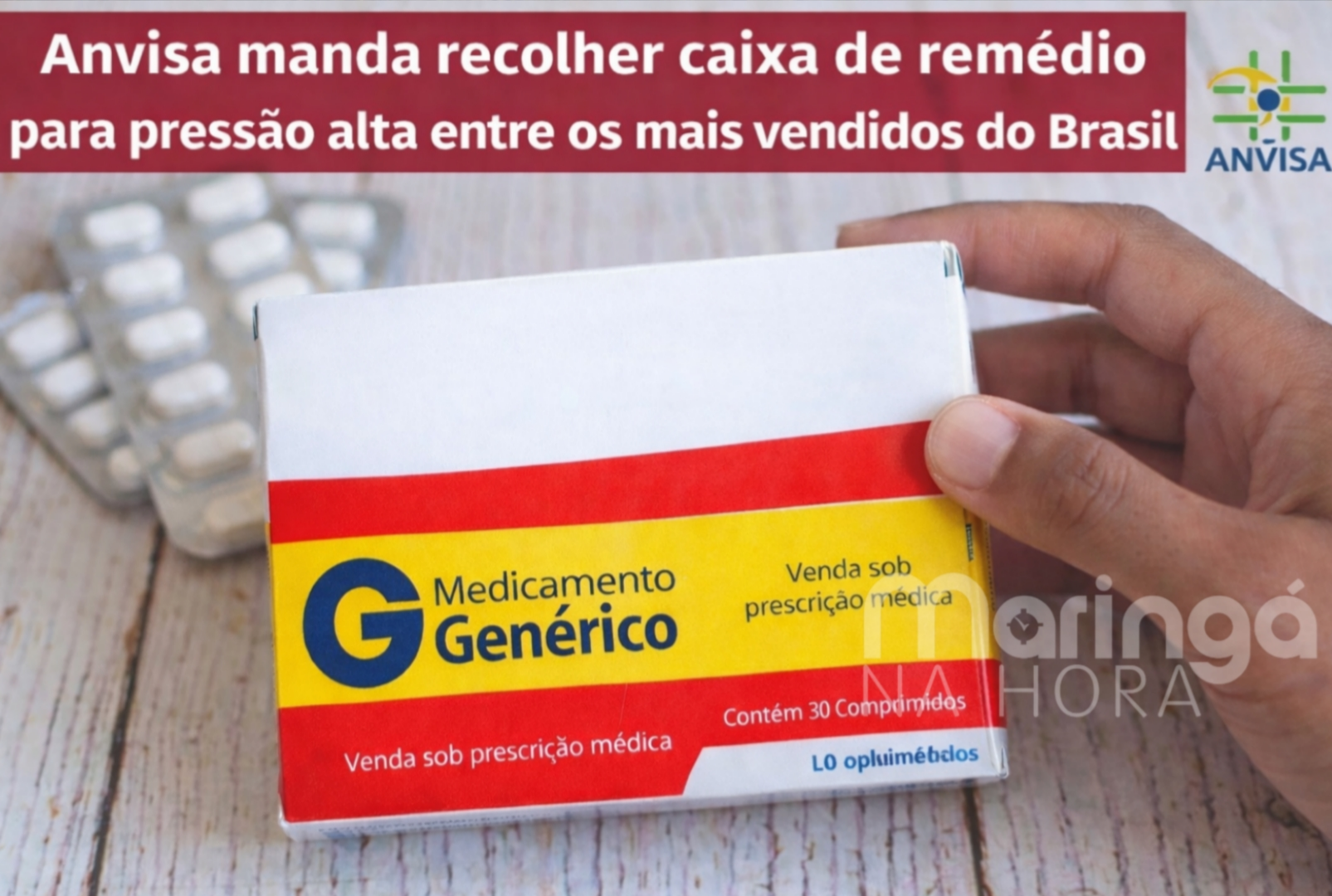 foto de Anvisa determina recolhimento de lote de medicamento usado no tratamento da pressão alta