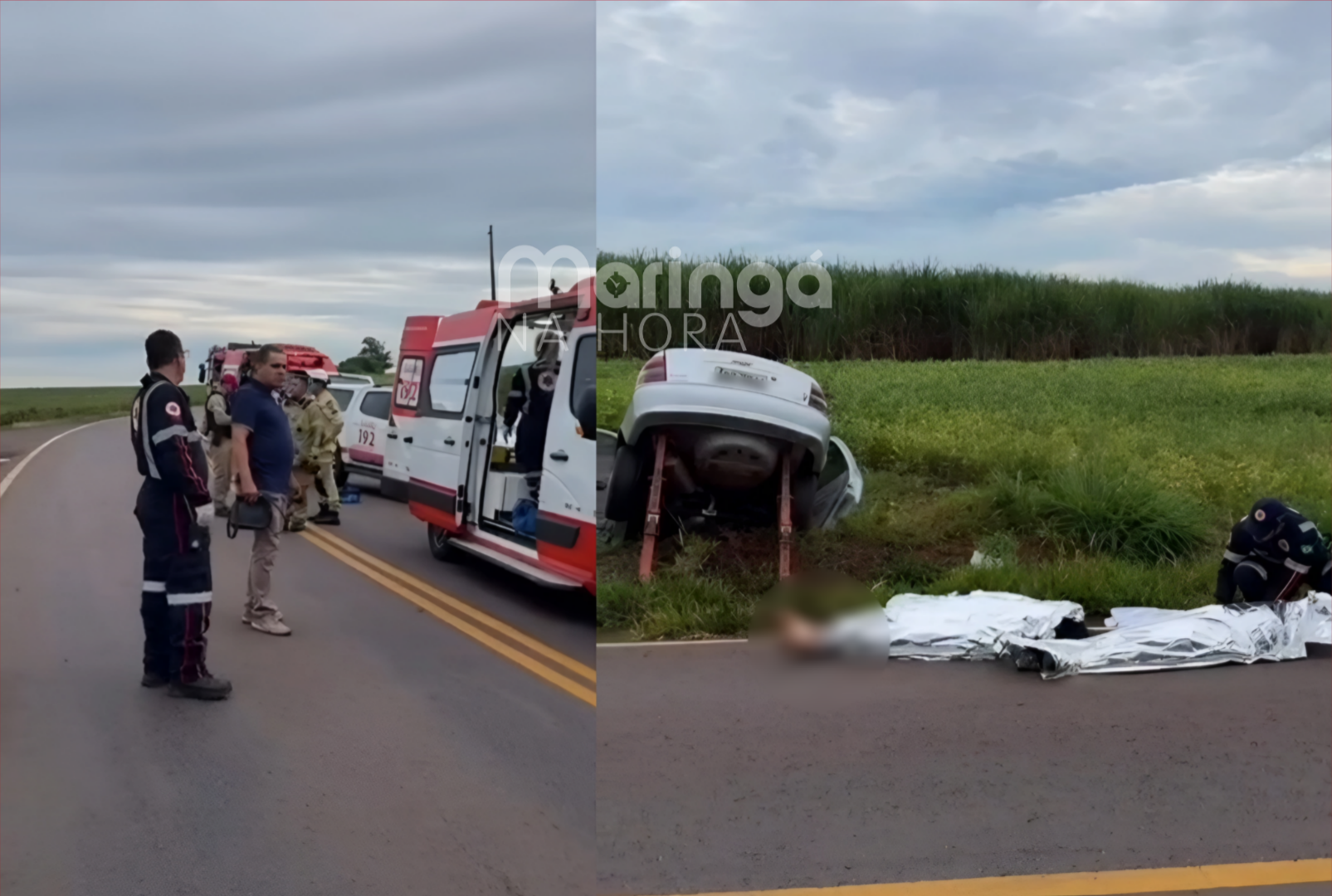 foto de Acidente grave interrompe viagem de família e deixa vítimas fatais na região de Maringá