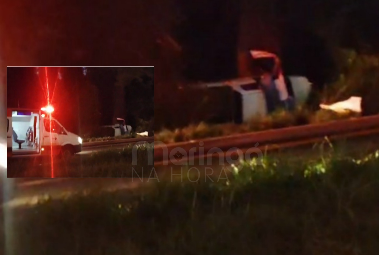 foto de Batida frontal entre carro e caminhonete termina com uma morte na região de Maringá