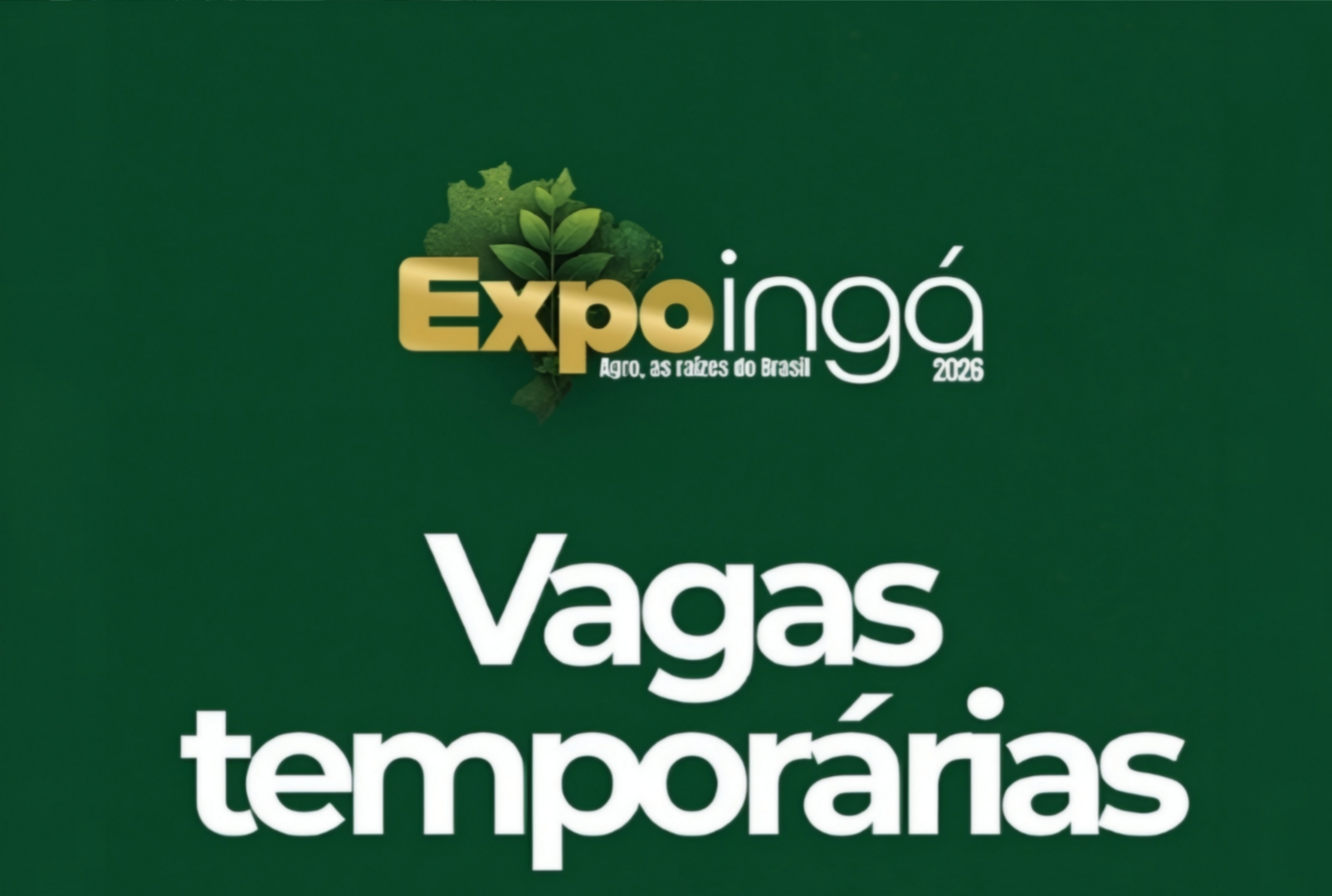 Expoingá 2026 começa dia 7 e realiza seleção de vagas nesta segunda — veja como participar