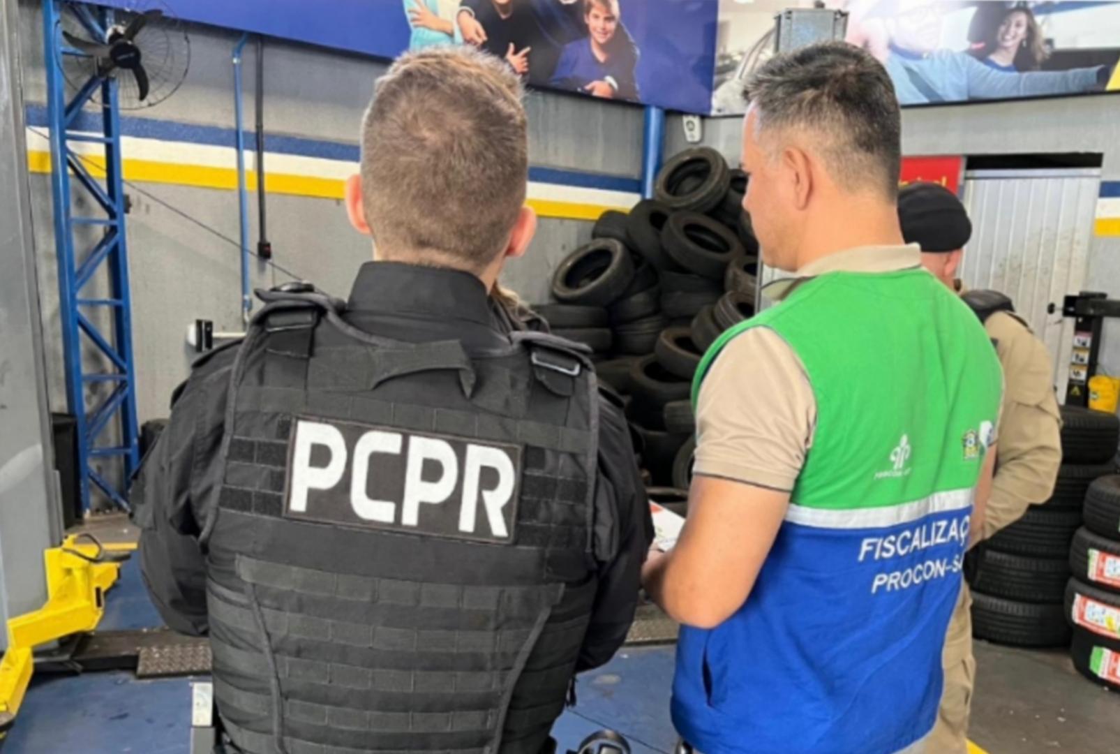 foto de PCPR e Procon interditam unidades de empresa de pneus suspeita de práticas abusivas