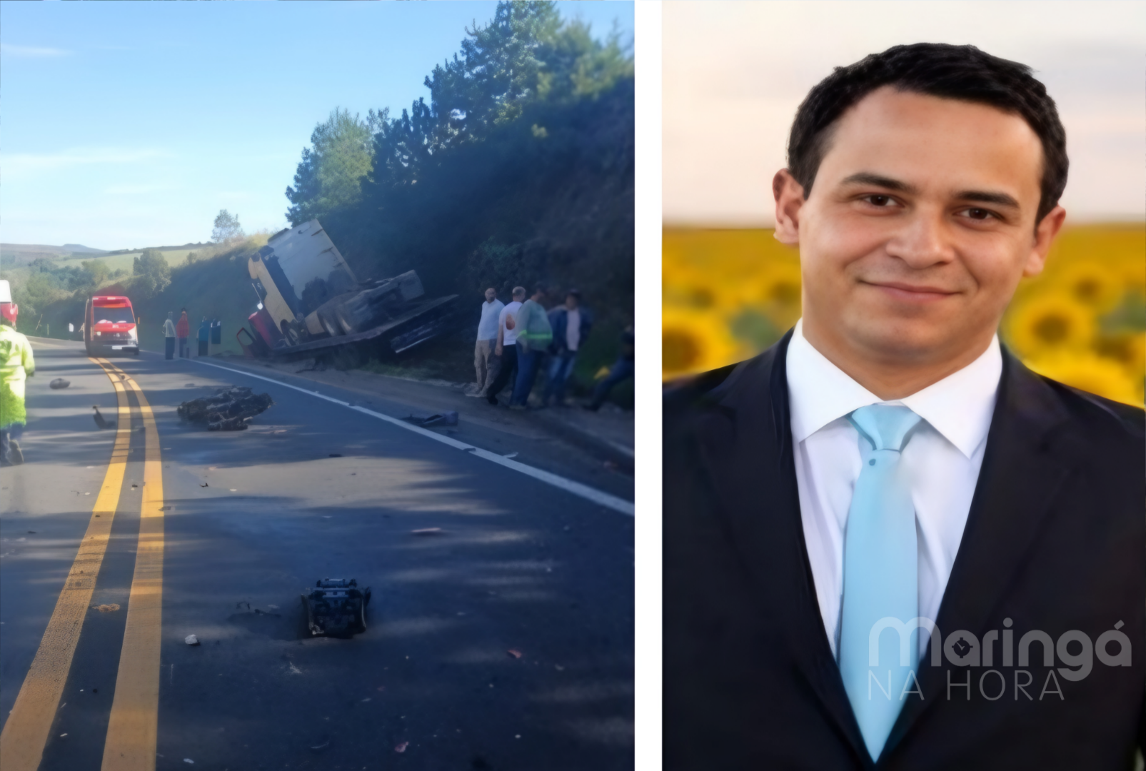 Jovem de 21 anos perde a vida após colisão violenta entre moto esportiva e caminhão no Paraná