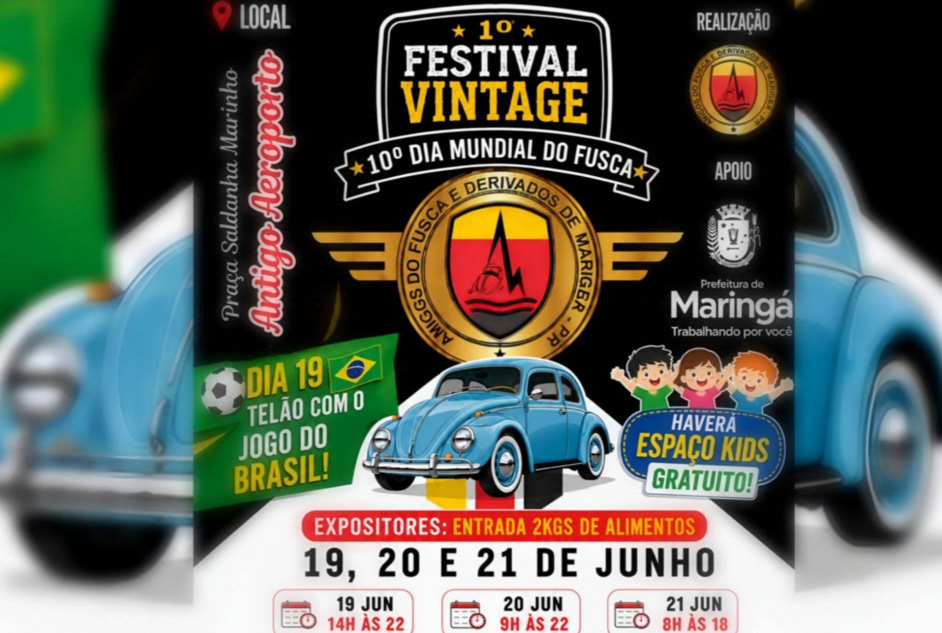 Maringá volta ao passado com o 1º Festival Vintage do Fusca