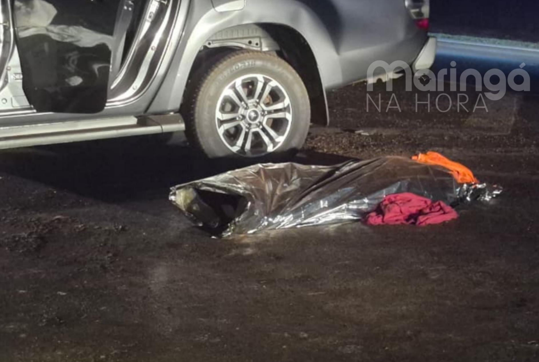 Acidente entre caminhonete e carreta termina em morte no Contorno Sul de Marialva
