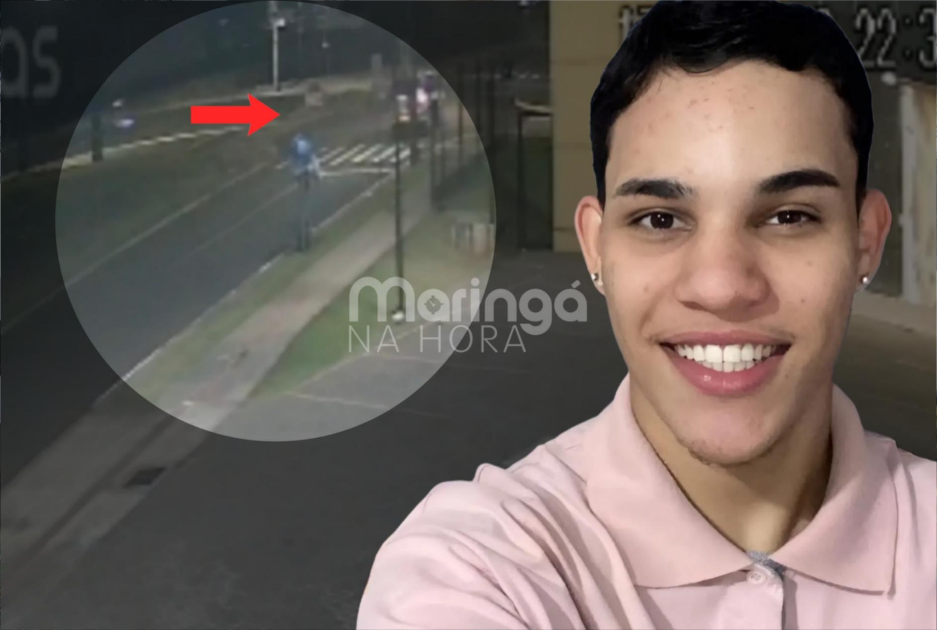 foto de Vídeo mostra exato momento em que jovem com futuro pela frente tem a vida interrompida por motorista embriagado em Maringá