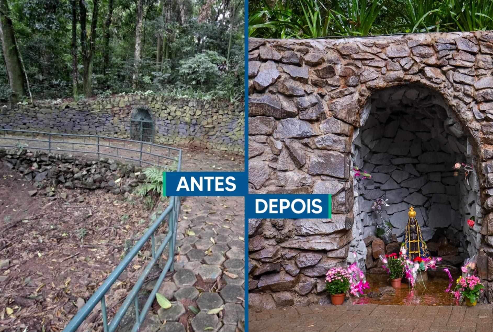 Prefeitura entrega revitalização da gruta do Parque do Ingá