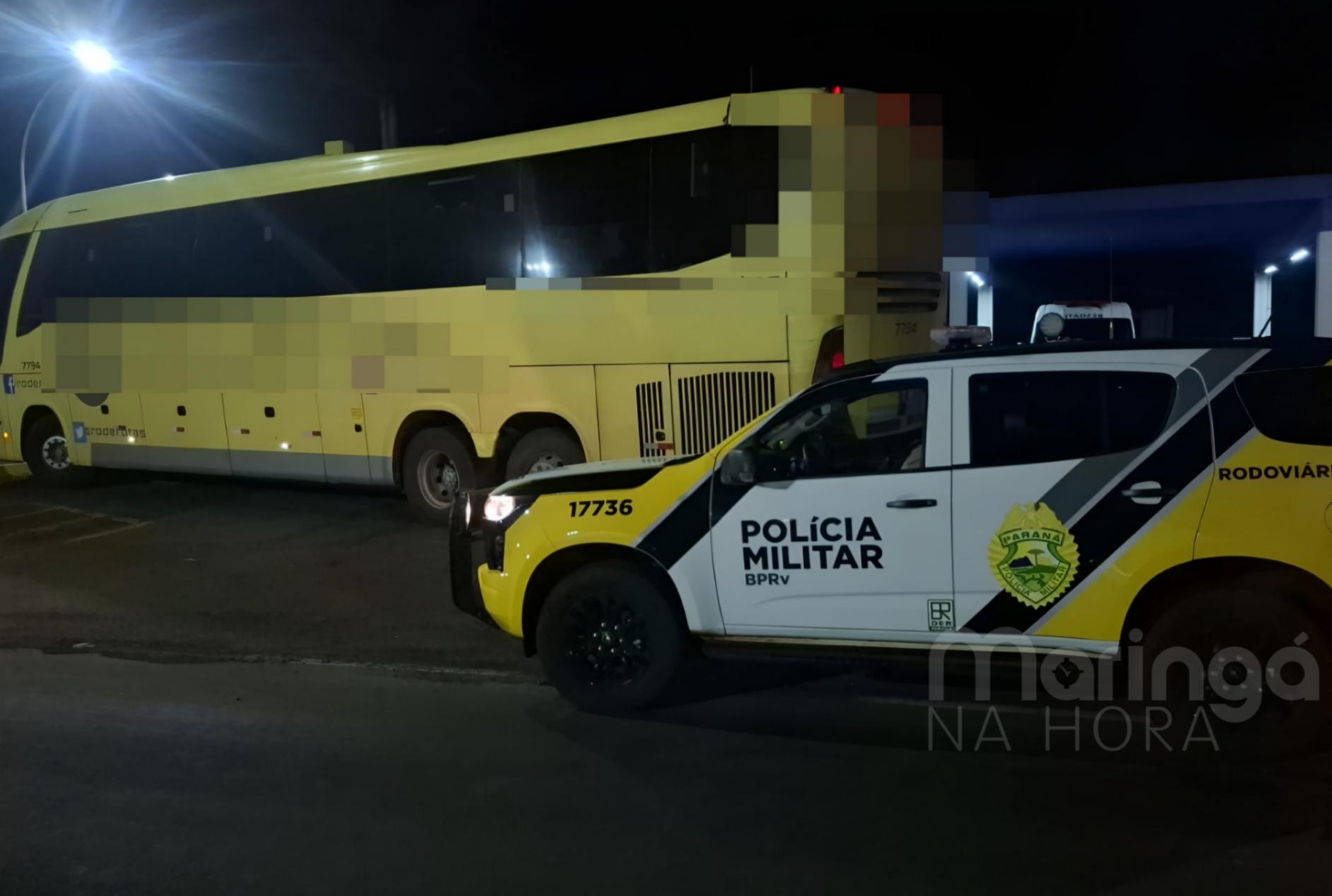 Piratas do asfalto roubam passageiros de ônibus interestadual na PR-317