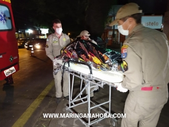 foto de Jovens são atacados com garrafa quebrada, após briga por fila em caixa de bar em Maringá