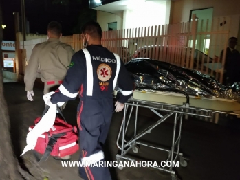 foto de Jovens são atacados com garrafa quebrada, após briga por fila em caixa de bar em Maringá
