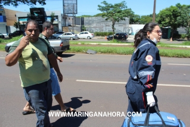 foto de Motorista invade pista e bate de frente com carro que transportava funcionários do SAMU em Maringá