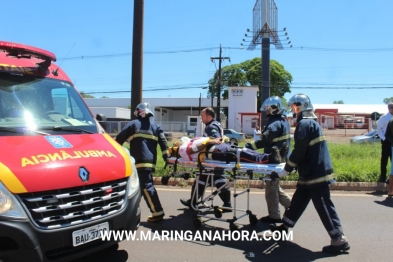 foto de Motorista invade pista e bate de frente com carro que transportava funcionários do SAMU em Maringá