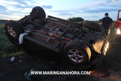 foto de Mulher morre e outras quatro pessoas ficam feridas após capotamento em Marialva 