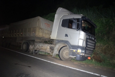 foto de Homem morre após carro bater de frente com carreta entre Iguaraçu e Astorga