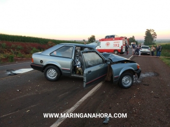 foto de Colisão frontal deixa um morto e três feridos na Rodovia PR-323 entre Água Boa e Doutor Camargo