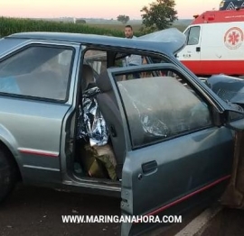 foto de Colisão frontal deixa um morto e três feridos na Rodovia PR-323 entre Água Boa e Doutor Camargo