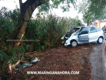 foto de Professor maringaense morre de acidente na rodovia entre Doutor Camargo e Ivatuba