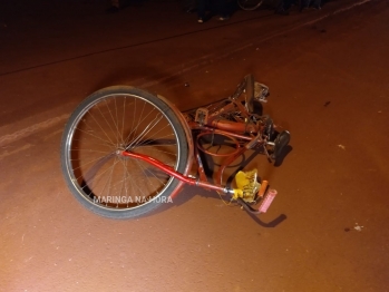 foto de Dois ciclistas morrem na hora após acidente na marginal da rodovia em Paiçandu