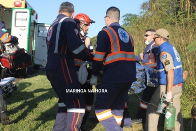 foto de Jovem de 24 anos é entubado após queda de moto na rodovia BR-376 entre Iguatemi e Maringá