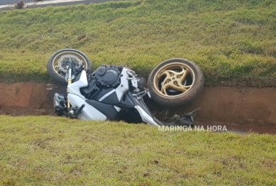 foto de Homem morre após acidente com moto de alta cilindrada na PR-317
