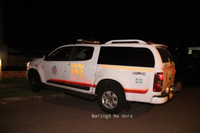 foto de Motociclista fica gravemente ferido após bater moto em traseira de carro em Maringá